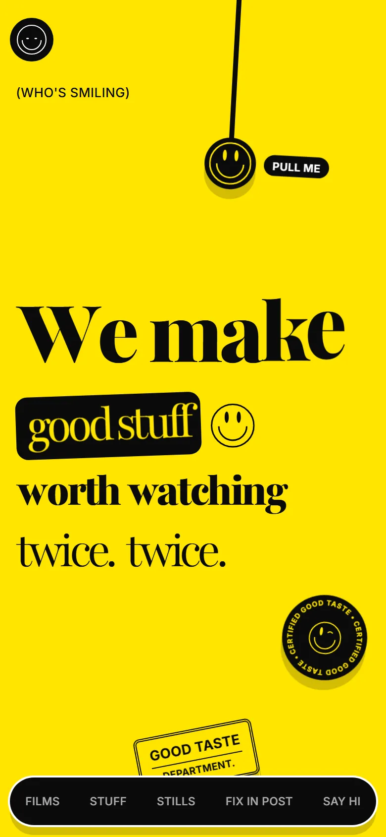 Good Stuff mobile statement: We make good stuff worth watching twice