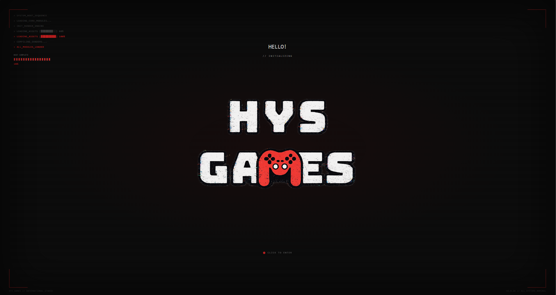 HYS Games loading screen