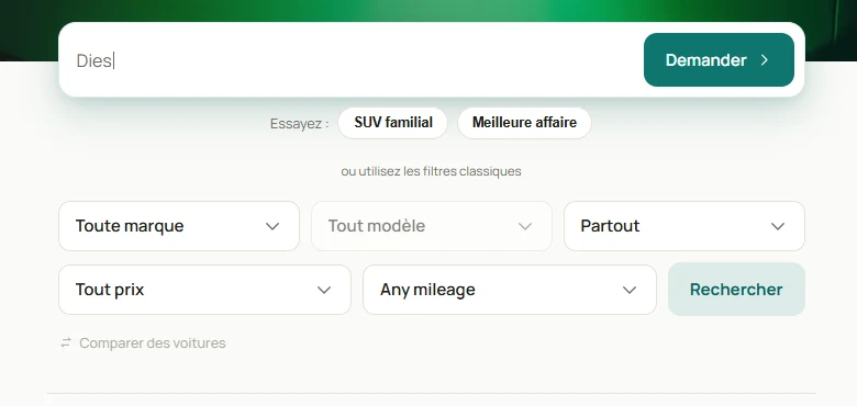 Lowkar search and filter interface
