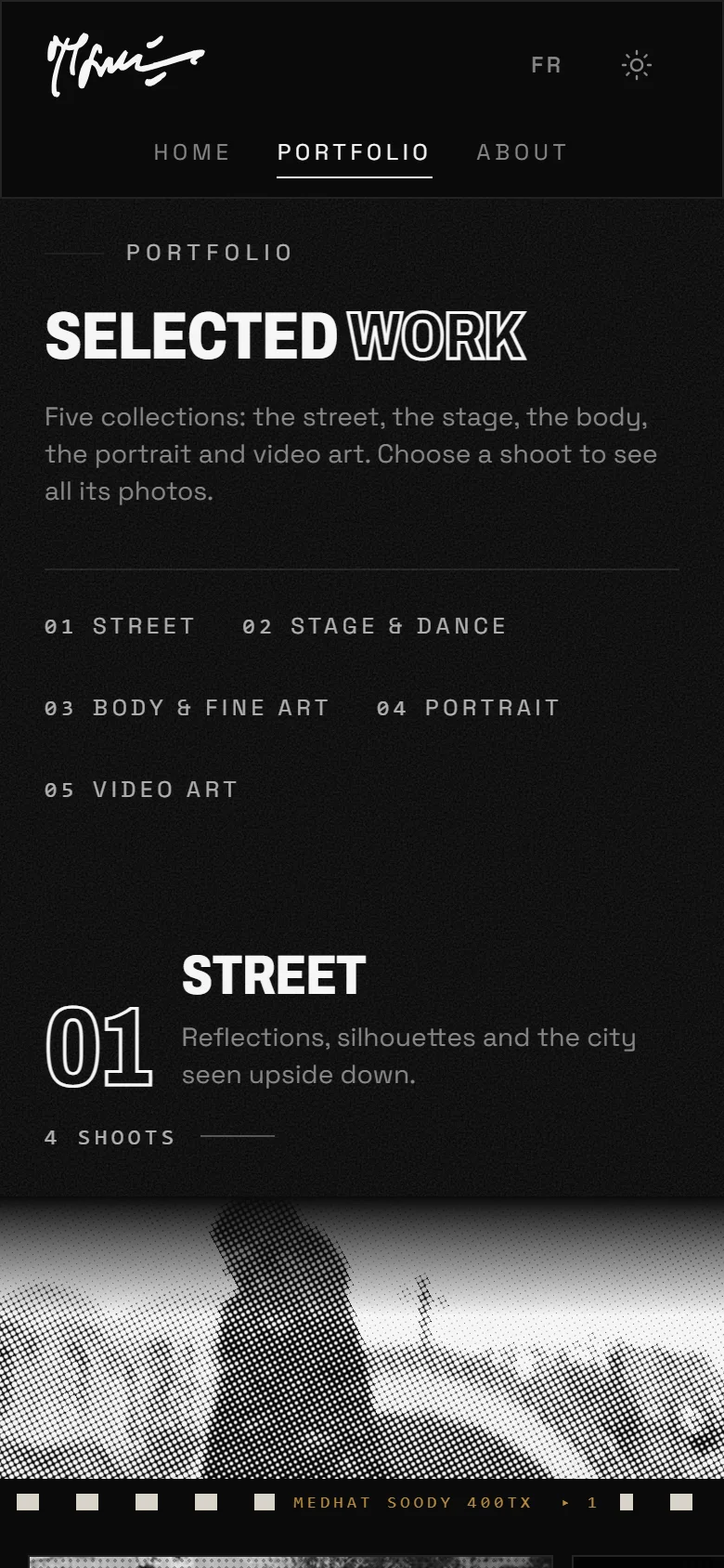 Medhat Soody mobile portfolio collection index