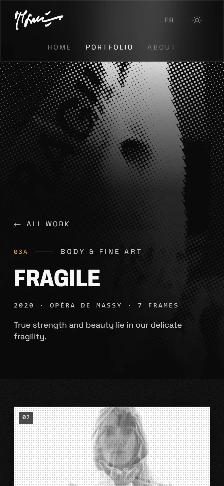 Medhat Soody mobile shoot page for Fragile