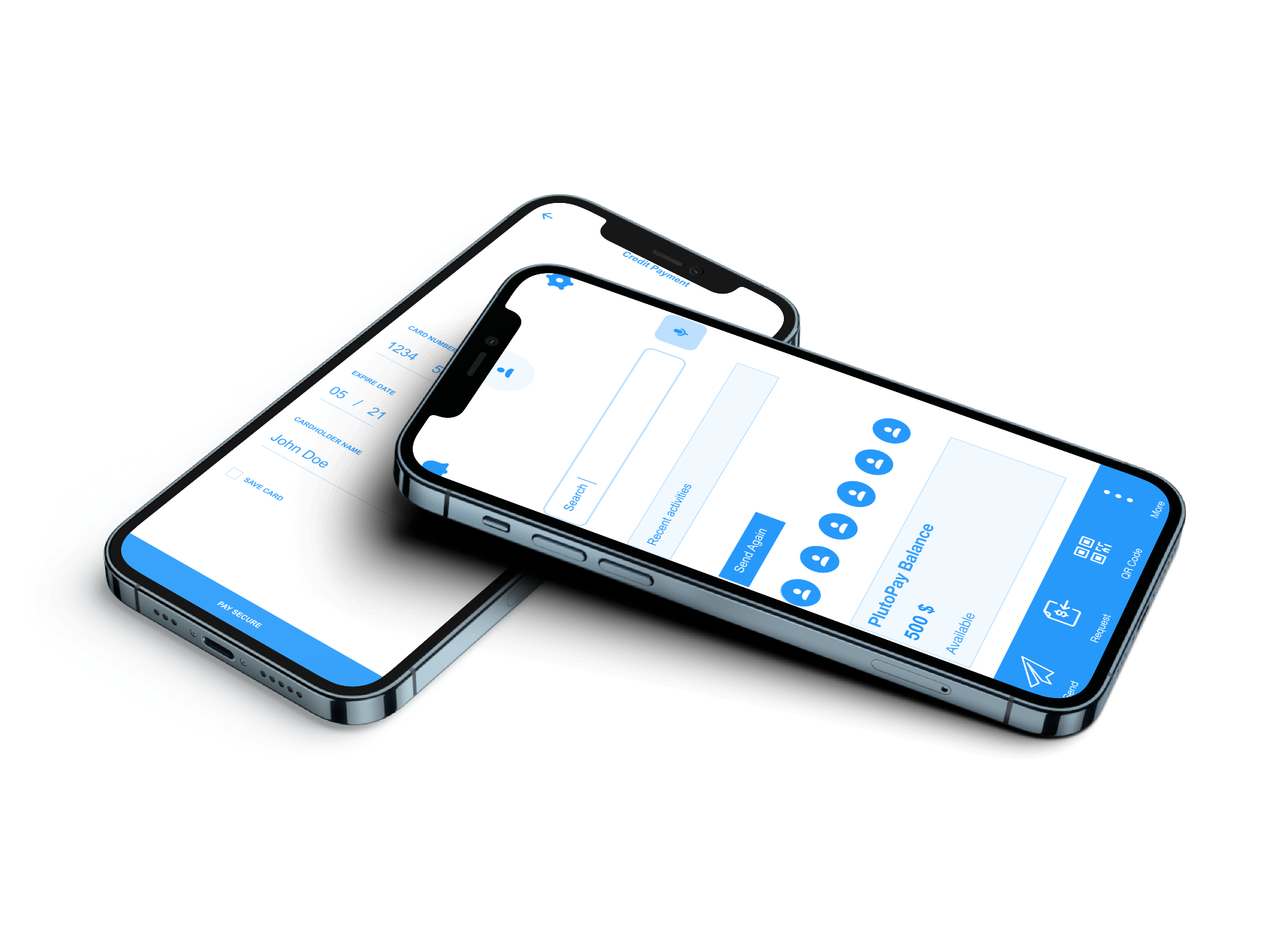 Pluto payment app interface